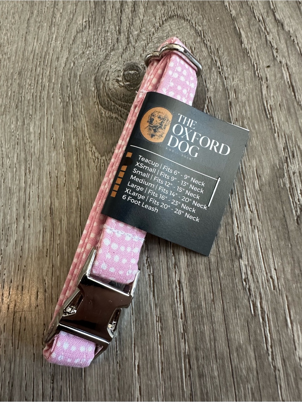 Pink Dotted Dog Collar